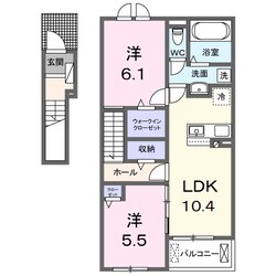 リヴェール・ＫⅡの物件間取画像